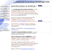 Tablet Screenshot of central-learning.com